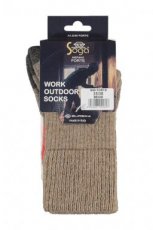 Merino wool work outdoor sok beige