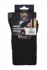 Merino wool work outdoor sok zwart