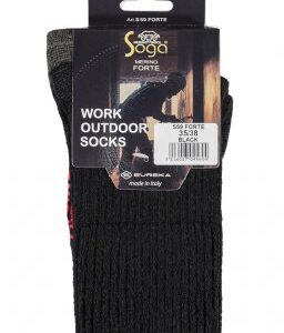 Merino wool work outdoor sok zwart